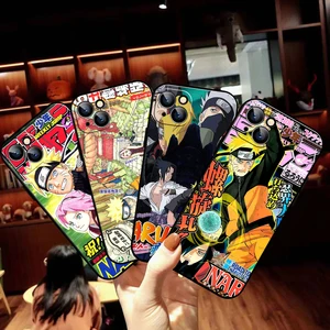 japan naruto anime phone case for funda iphone 11 12 13 pro max 12 13 mini x xr xs max 6 6s 7 8 plus black celular free global shipping