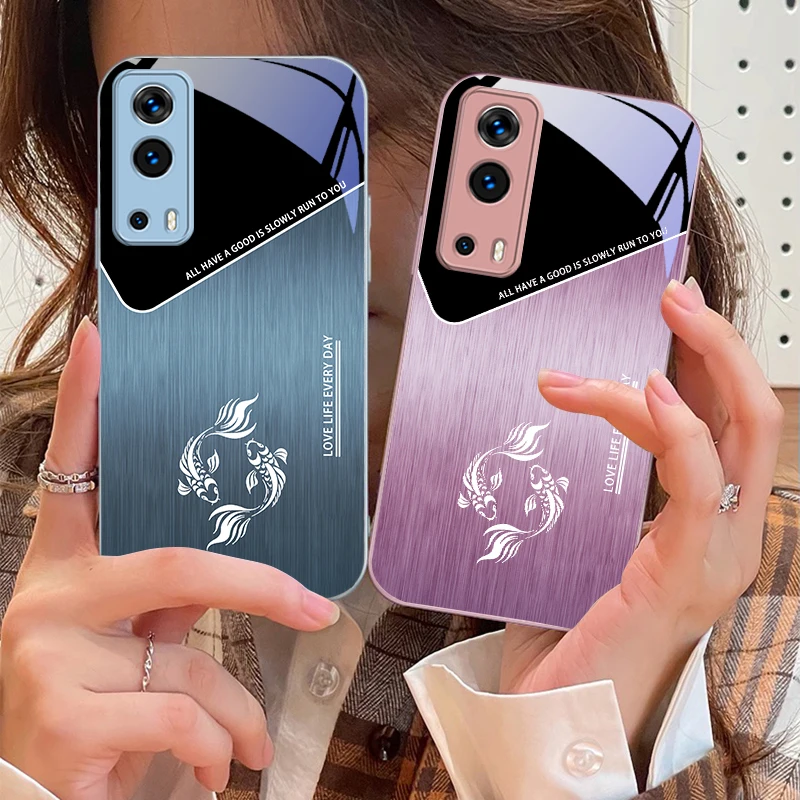 Градиентная металлическая текстура для Vivo Y76 16 55 V29 Lite 5G 25 23 30 IQOO Z9X 12 Pro Neo X200 100 90 60