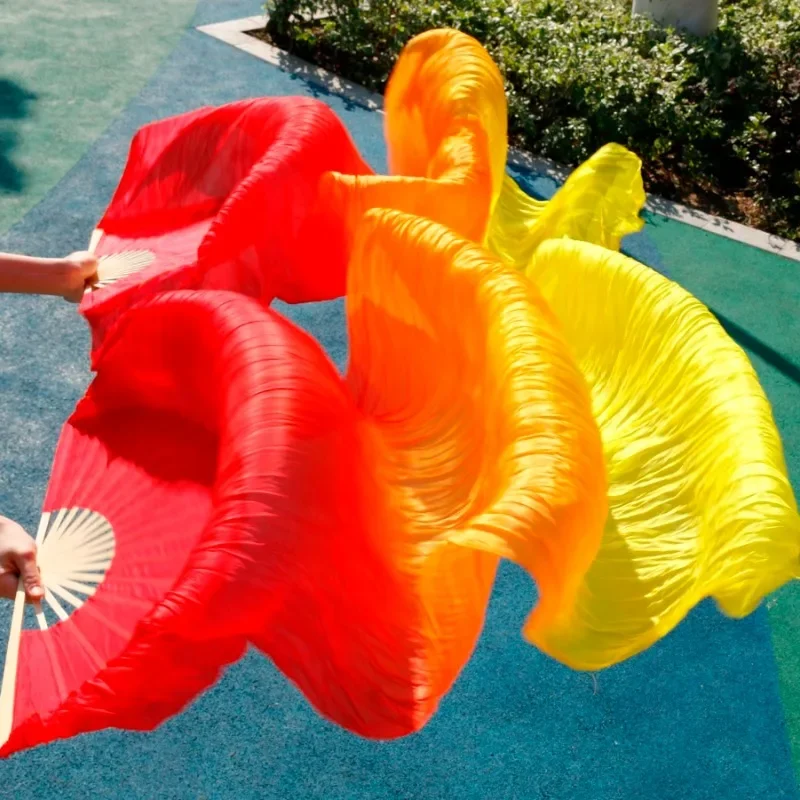 Женская Фата для танца живота шелковая фата из 100% натурального шелка 1 пара 180*90 см