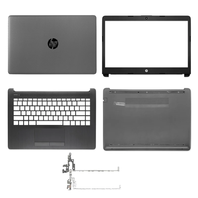 

Новый чехол для экрана для HP 14-CM 14-CK 14-DG 240 G7 245 246 G7, задняя крышка ЖК-дисплея/передняя рамка/петли/задняя крышка, серый цвет