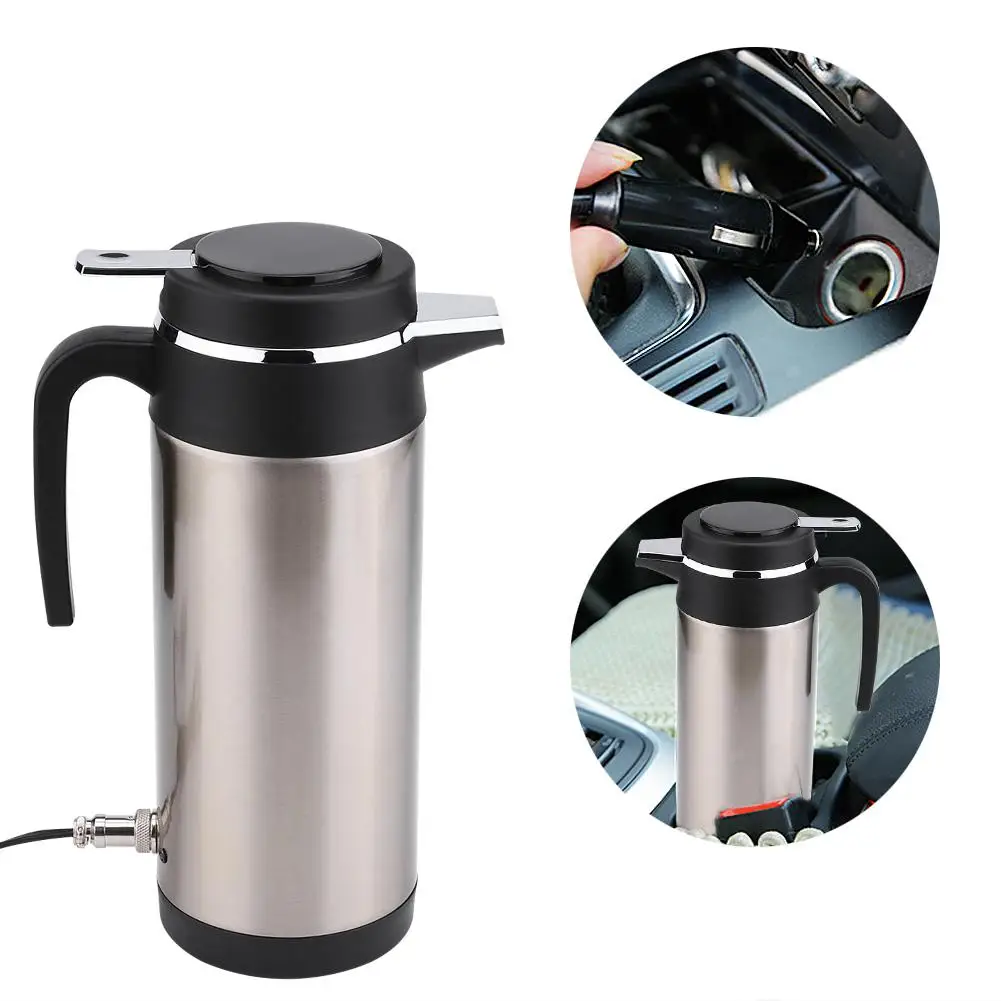 

12V 450ml Electric In-car Stainless Steel Travel Heating Cup Coffee Tea Car Cup Mug,Car Heating Cup, Electric Water Kettle