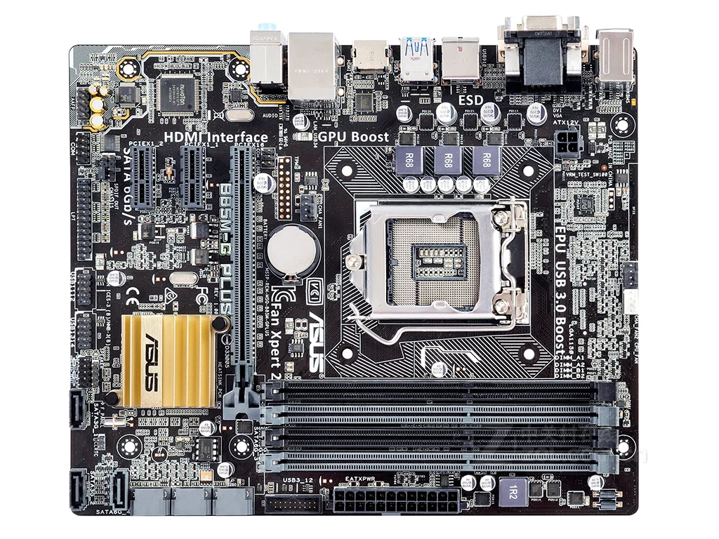 

Б/у Материнская плата Asus B85M-G PLUS Intel B85 LGA 1150 Core i7 i5 i3 DDR3 32 Гб