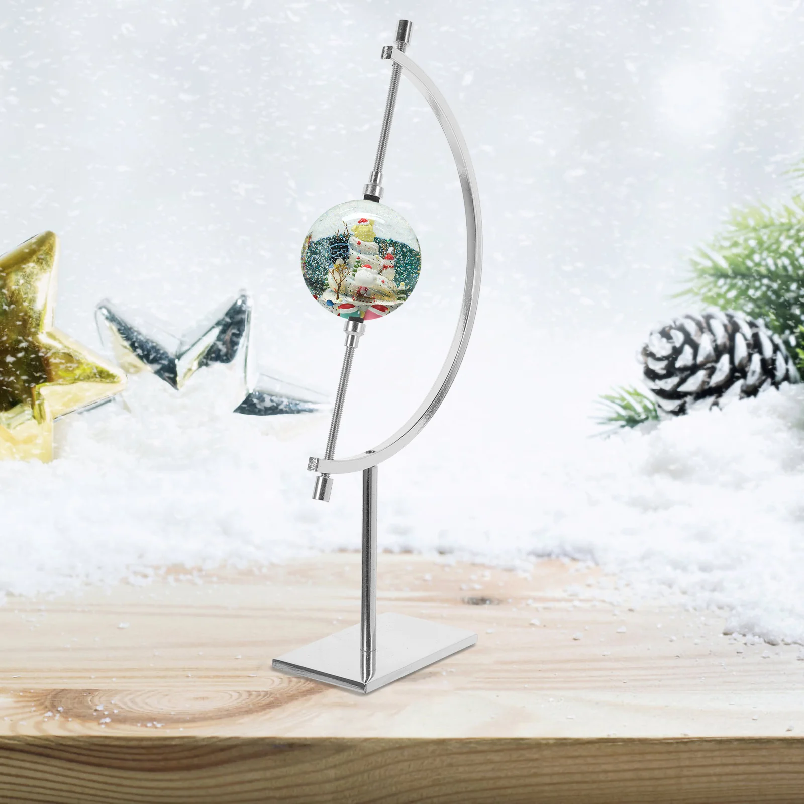 Полки для дисплея Подставка суппорта Хрустальный шар Держатель Стеклянная