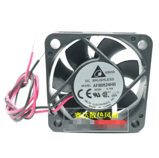 

Delta Electronics AFB0524HB DC 12V 0.11A 50x50x15mm 2-Wire Server Cooling Fan