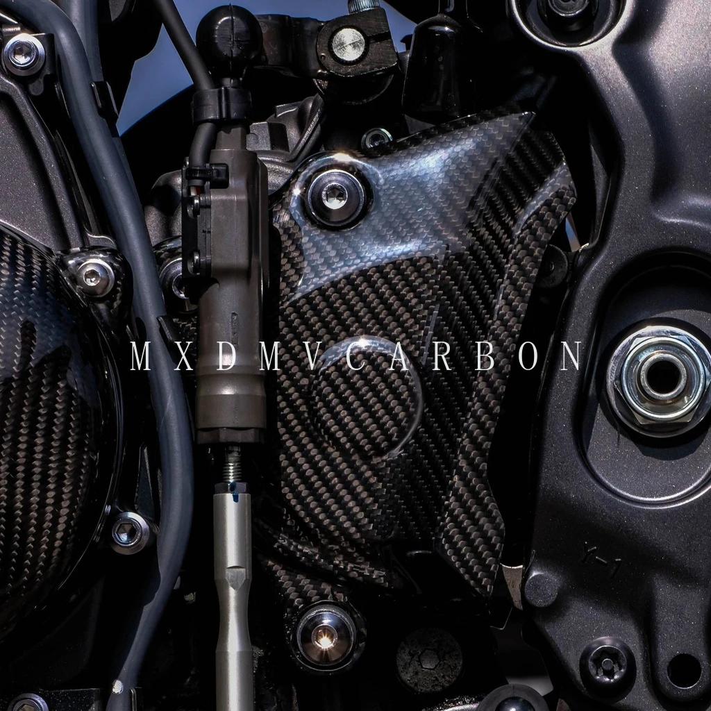 Фото Для YAMAHA MT09 FZ09 2025 2024: 100% карбоновые накладки на бак и боковые панели (обтекатели) из 3K углеродного волокна, аксессуары для мотоциклов №5