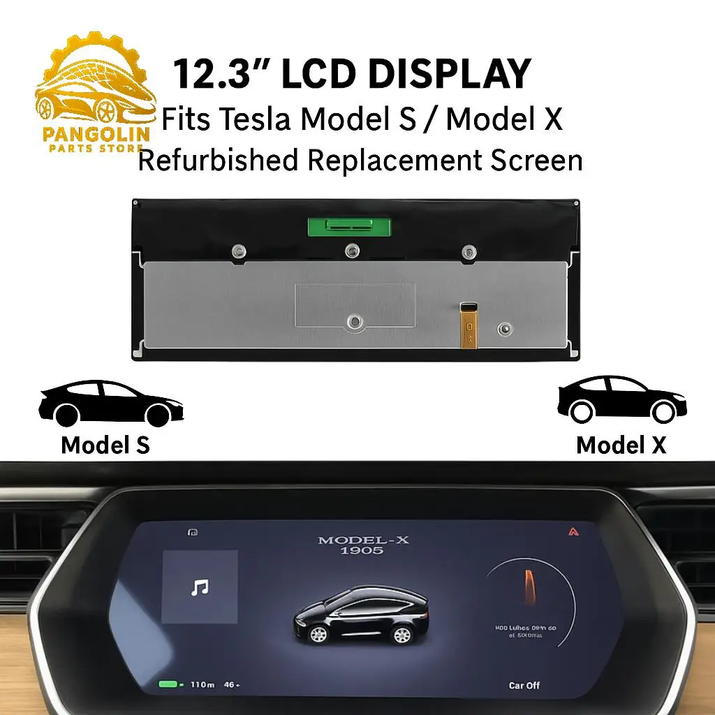 

12,3-дюймовый цифровой дисплей приборной панели для Tesla Model S S2 X GEN2 LA123WF1(SL)(01), замена восстановленного ЖК-экрана