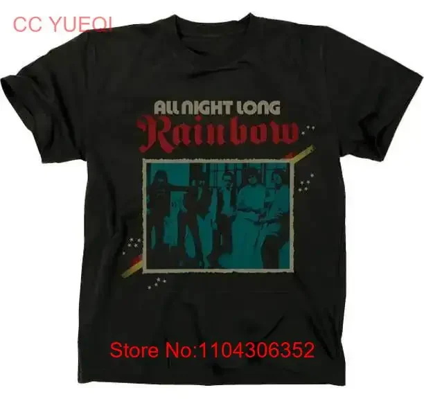 Мужская футболка Rainbow All Night Long 2 музыкальная рок-группа для взрослых PHD-RNB-1005 с