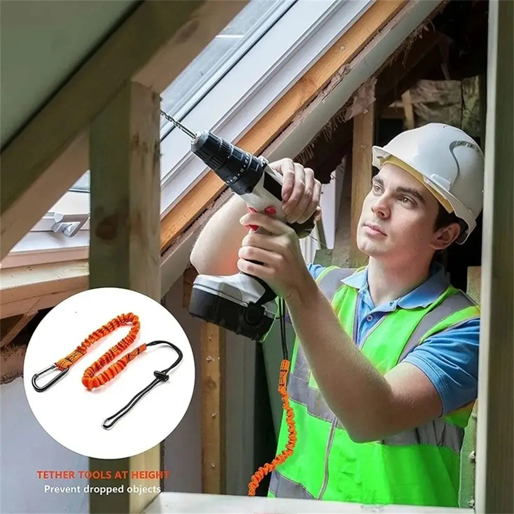 С карабином безопасный банджи-трос противоударный рабочий инструмент для