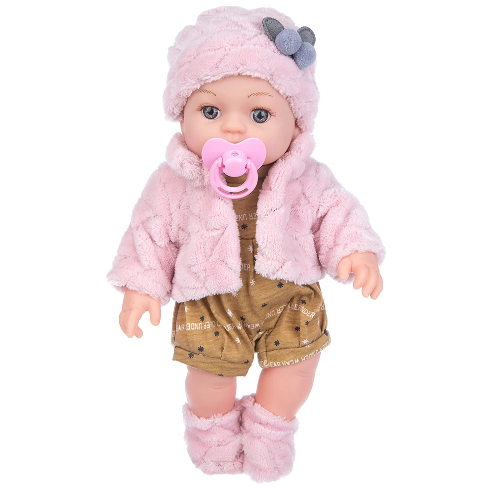 

12inch Unfinished Fashion Dress Up Lifelike Doll Vinyl Simulation Newborn Reborn Baby Soothing Blank Doll DIY Toy Children Gift