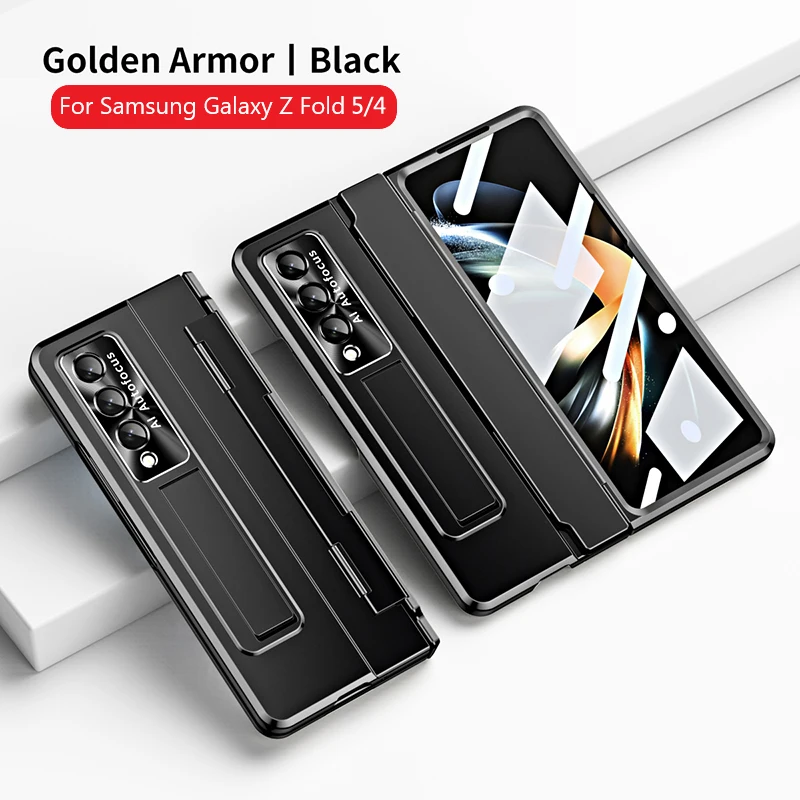 

For Samsung Galaxy Z Fold 5 Fold 4 3 5G Leveling Hinge Protection Case for Galaxy Z Fold5 Fold4 Hard Phone Cover Anti-drop Case
