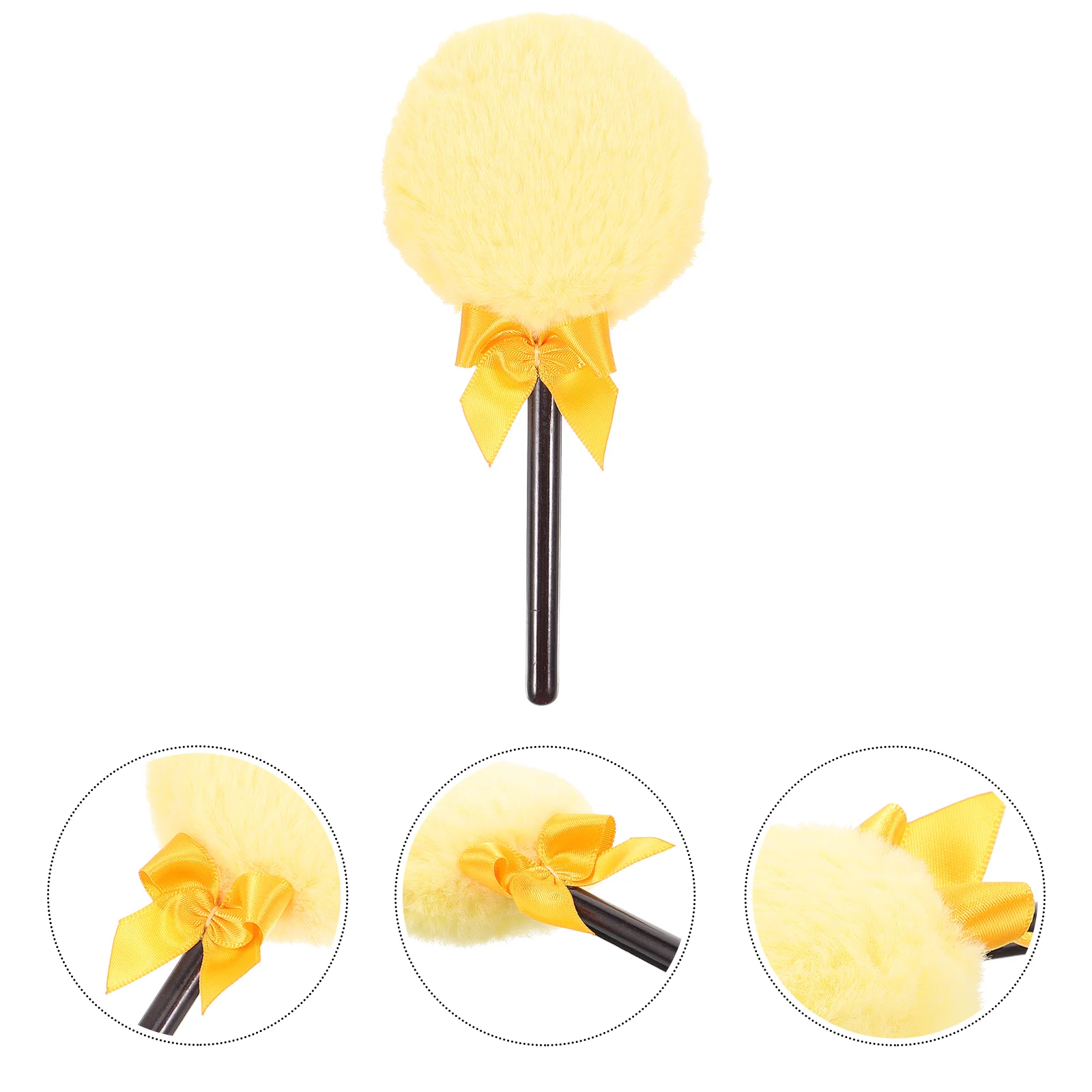 Пуховка для гладкой кожи тела удобная пудра после ванны супер мягкие длинные