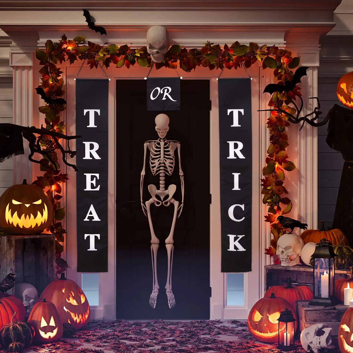 

1 Set of Door Banner Couplet Door Hanging Curtain