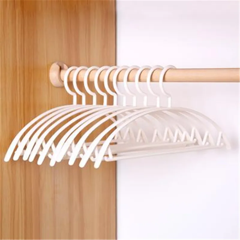 

Plastic wide shoulder hanger no trace non-slip semi-circle hanger traceless hanger clothes hanger clothes hanger