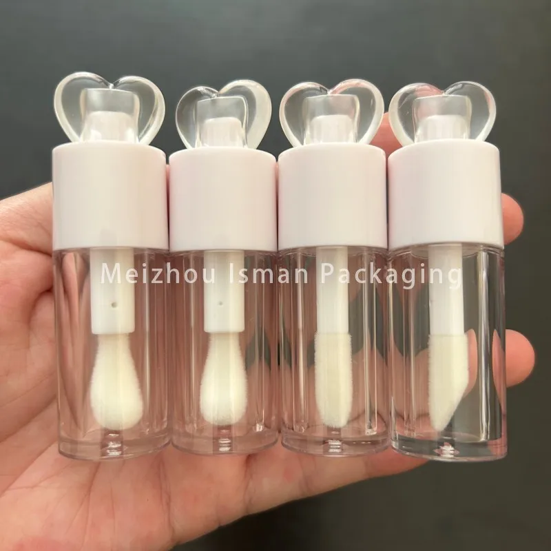 50 шт. пухлый прозрачный топ в форме сердца 5 мл пластиковый красочный