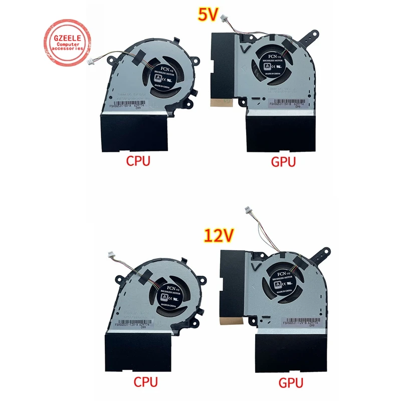 

Laptop CPU GPU cooling fan For ASUS G531G/GW G531GV G731G G731GV G731GW S5D S7D G512L G512LV G712L G712LU G732L G532LWS G542L