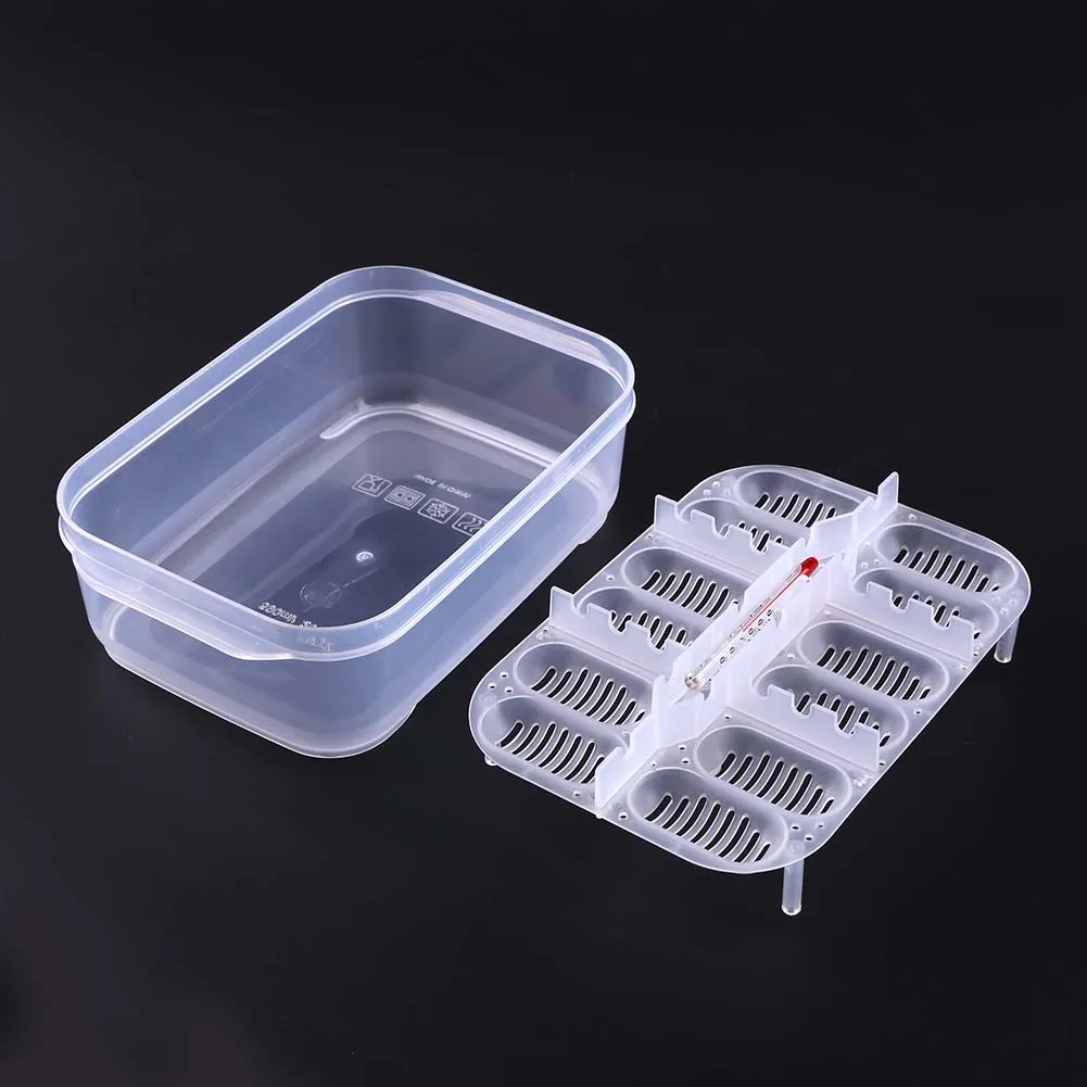 12-ячечный Инкубатор Для Искусственных Яиц Рептилий Пластиковый Ящик Хранения