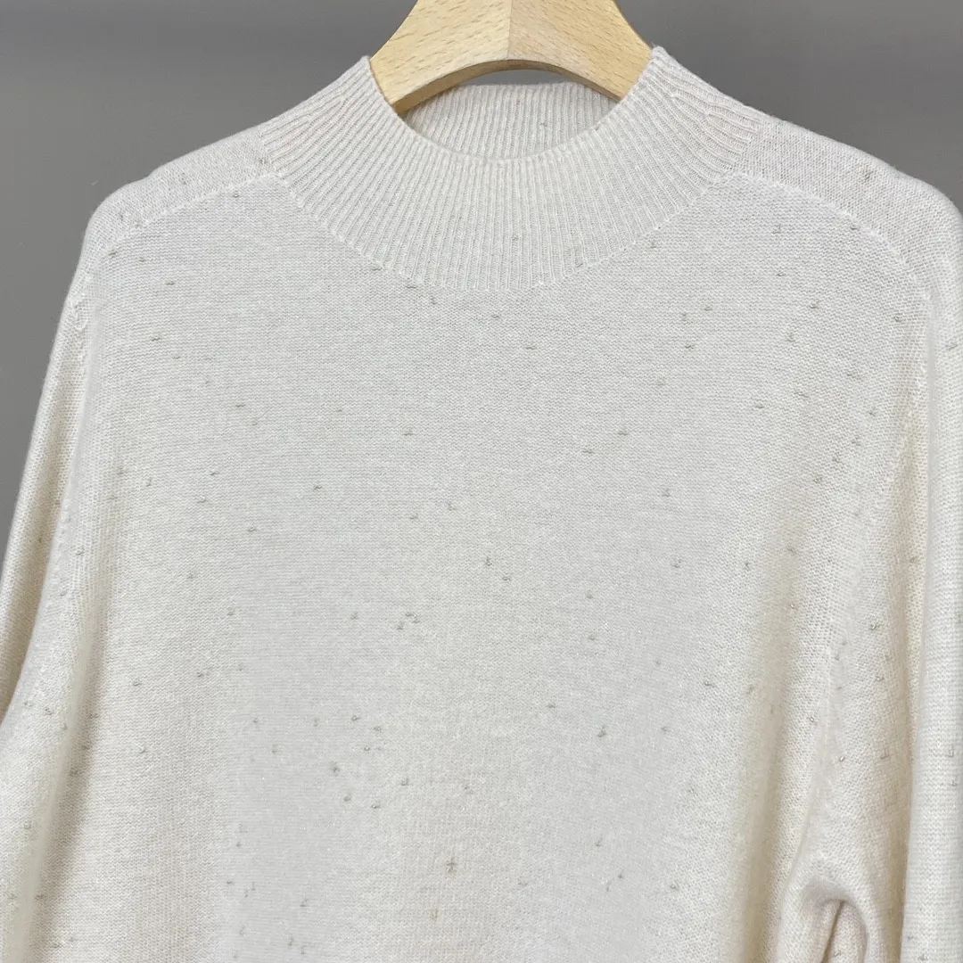 Осенний однотонный свитер L * P для женщин кашемировый повседневный женский