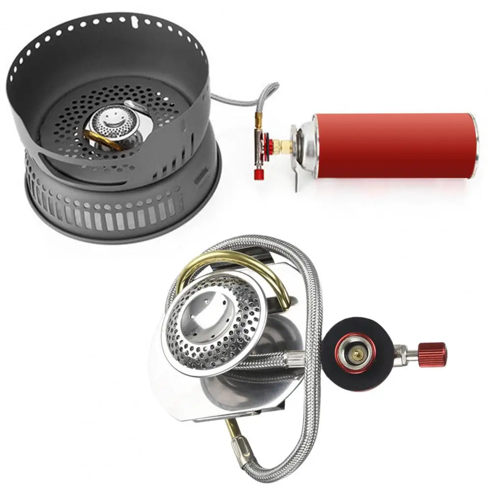 

Gas Burner Outdoor Camping Mini Stove with Gas Preheating Device Gas Stove Backpacking Stove Tourist Equipment Cooking Tool
