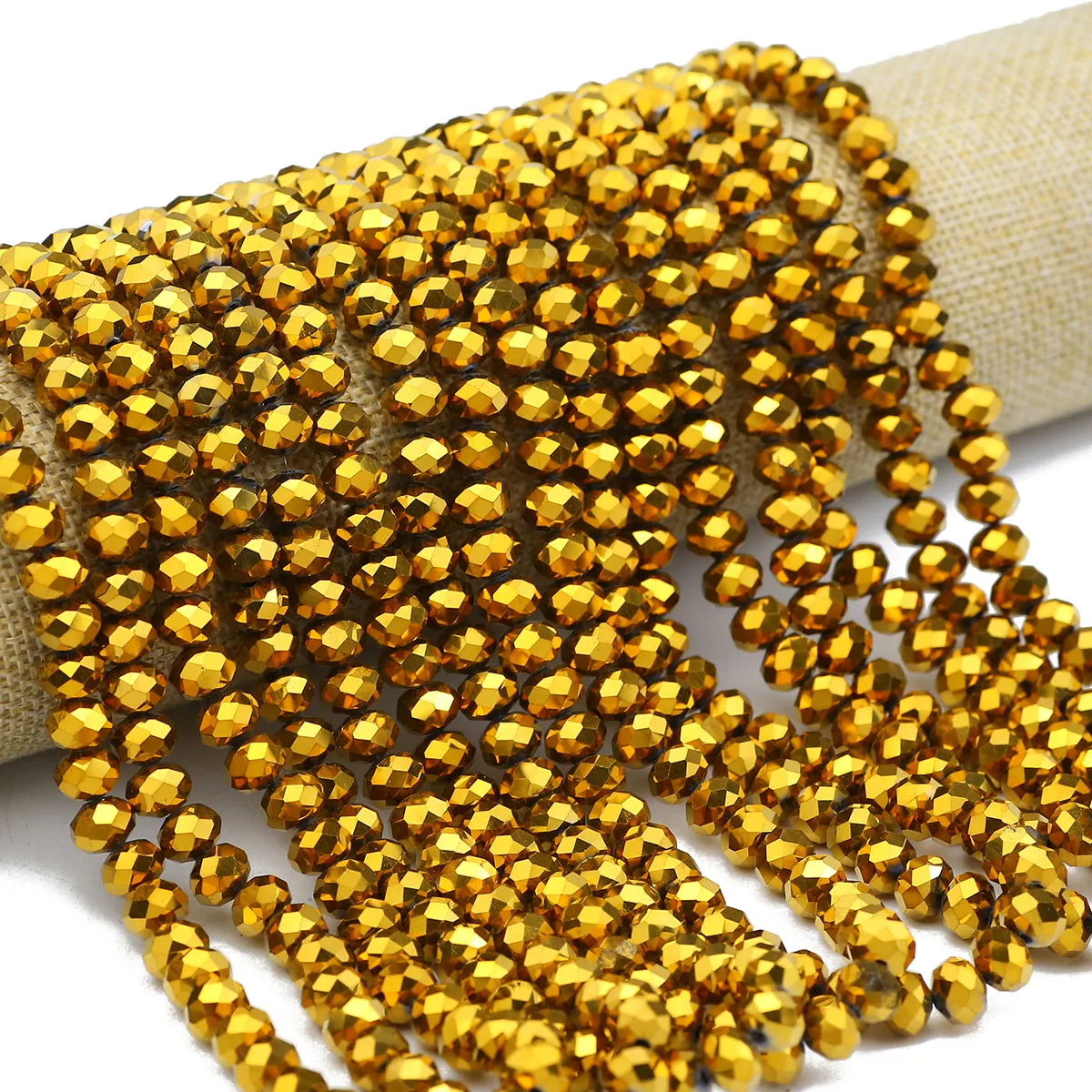 Плоские круглые широкие бусины с австрийским кристаллом 3/4/6/8 мм для ювелирных