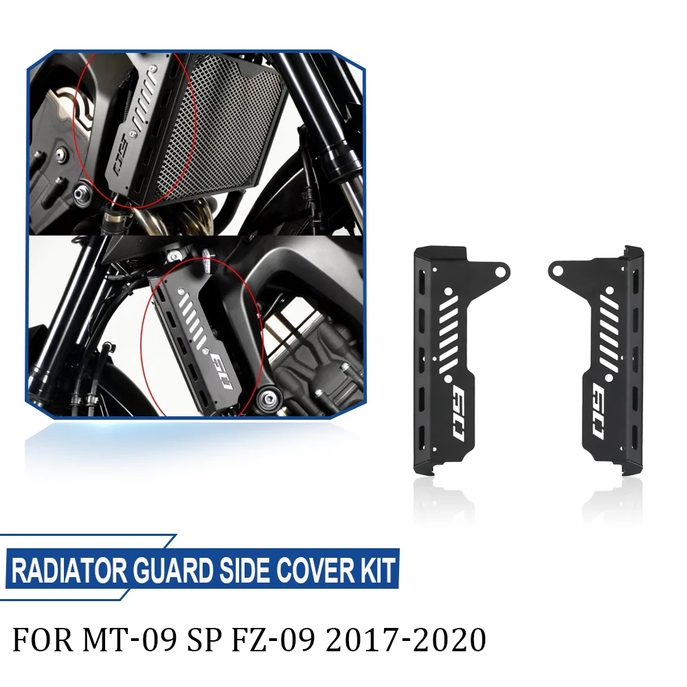 

Детали для мотоцикла, боковой радиатор, решетка радиатора, комплект защитной крышки для Yamaha MT 09 SP Mt-09 FZ 09 2017-2020 2019 2020 MT09 FZ-09 FZ09
