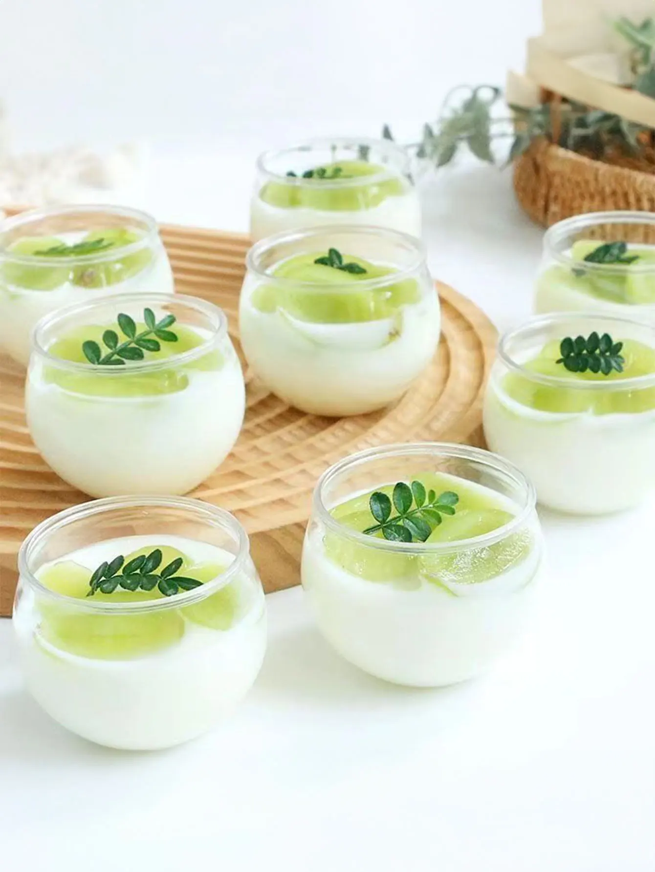 Набор Из 6 Круглых Многоцелевых Пластиковых Мисок Для Пудинга Мороженого Tiramisu