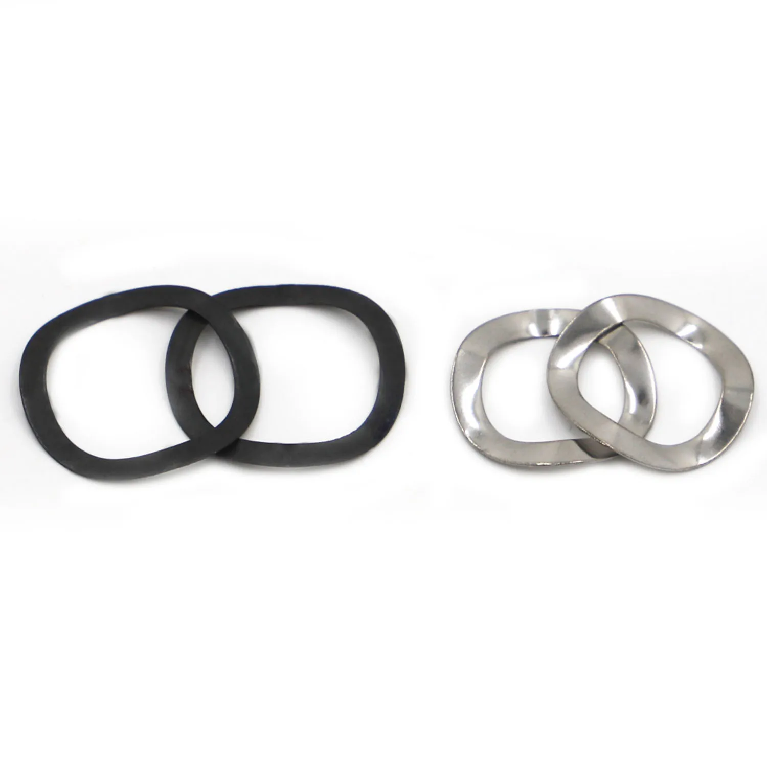 304 нержавеющая сталь/черная углеродистая сталь Три волнистые шайбы пружинная