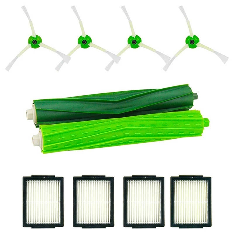 

Сменная основная и боковая щетки, HEPA-фильтры, абсолютно новые, совместимые с Irobto Roomba I7 E5 E6 Аксессуары для робота-пылесоса