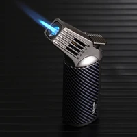 lubinski luxury torch lighter gun new jet torch gas professional smoking accessories windproof cigar lighter turbo