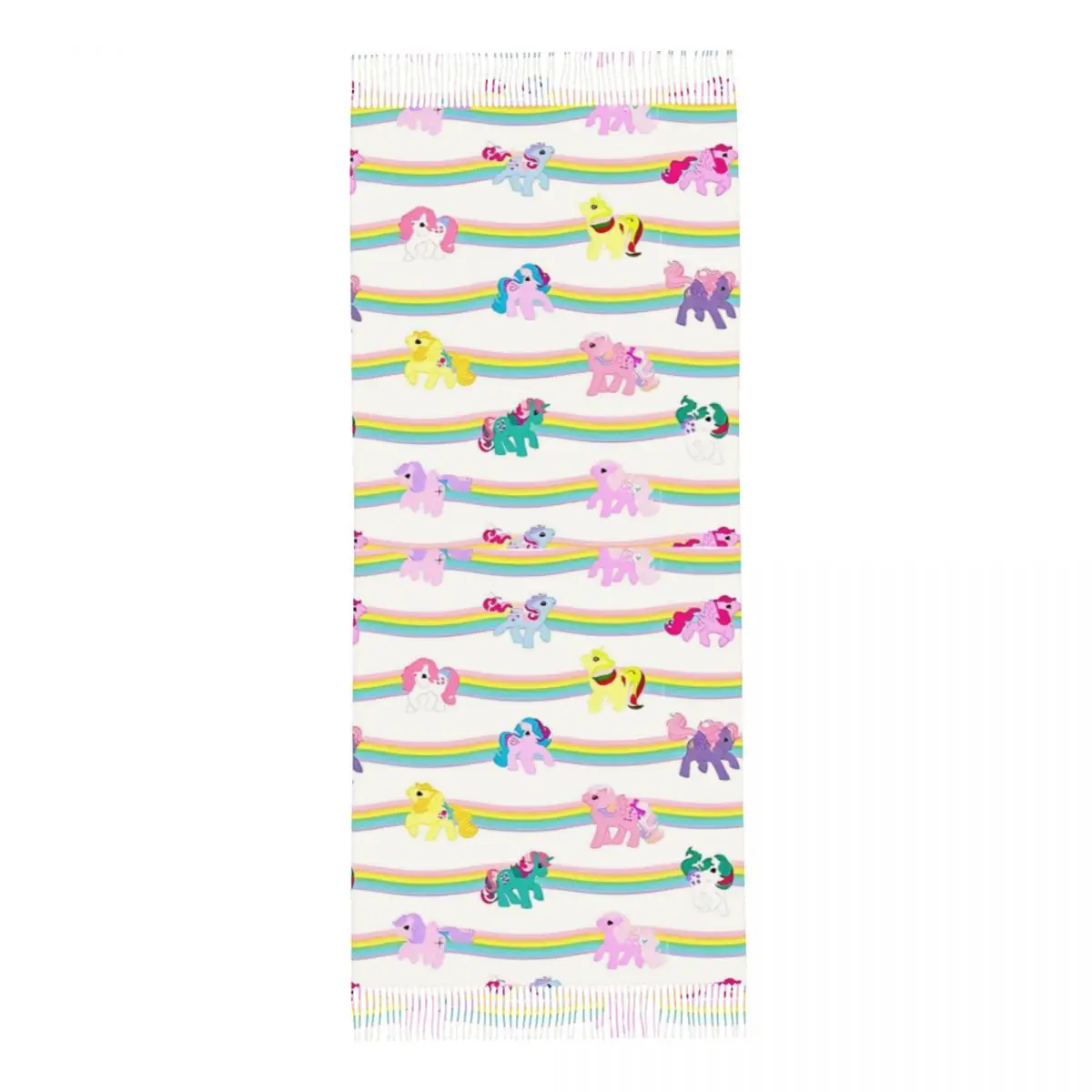 MLP My Little Pony Up In Rainbows шаль женский зимний длинный мягкий шарф из пашмины шарфы