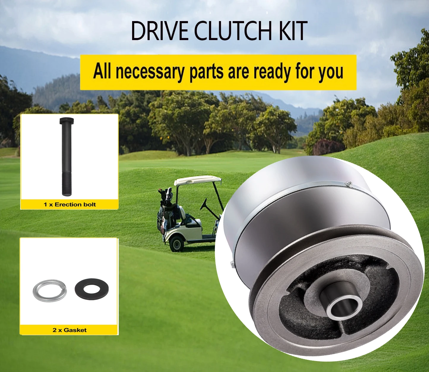 

Распродажа, сцепление для автомобильного привода Go-kart для Yamaha Kit, 4-тактный газовый первичный привод, вращающий момент, сменные детали для G2 G8...