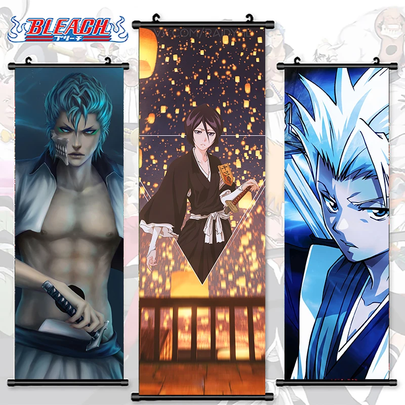 

Wall Art Bleach Canvas Anime Pictures Hitsugaya Toushirou Painting Print Kuchiki Rukia Poster Hanging Scrolls Japan Home Decor