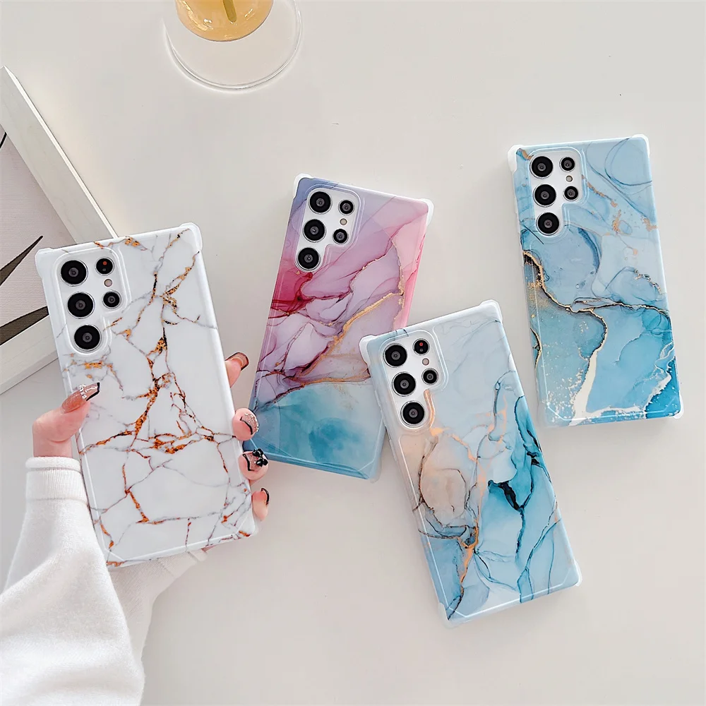 

Luxury Marble Case For Samsung Galaxy S20 FE Note 20 Ultra A51 A71 S10 Note 10 Plus A50 S10 S20 S21 S22 Silicon Shockproof Cover
