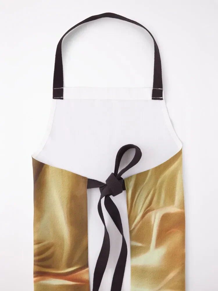 Бледно-золотой шелковый атласный фартук серии 6 кухонные фартуки для женщин