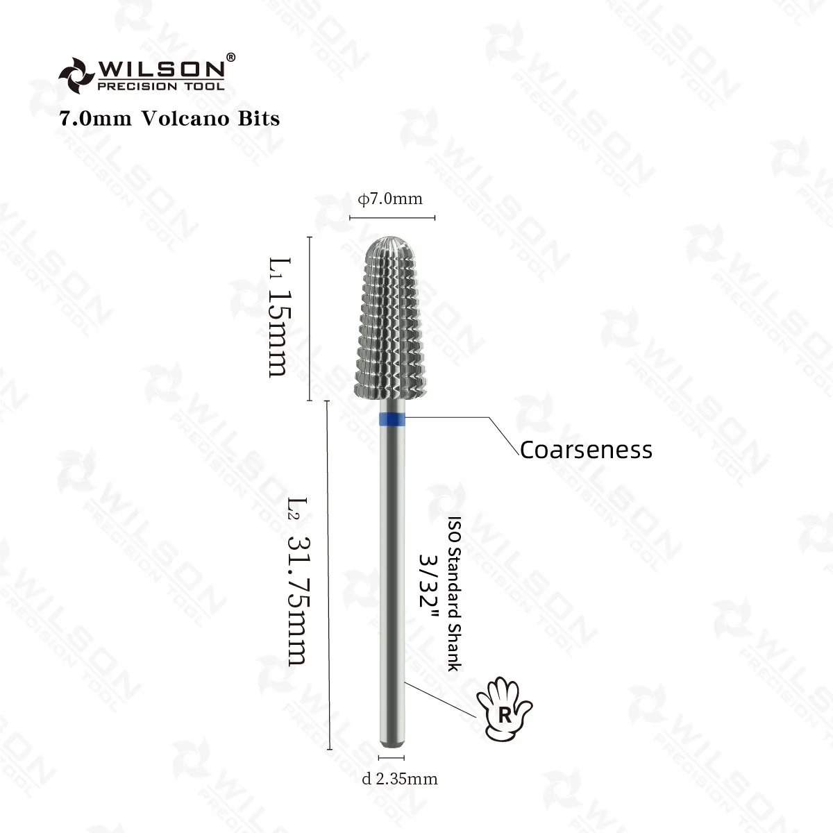 Инструменты/ногти/маникюр/аксессуары для ногтей/сверла WILSON Volcano