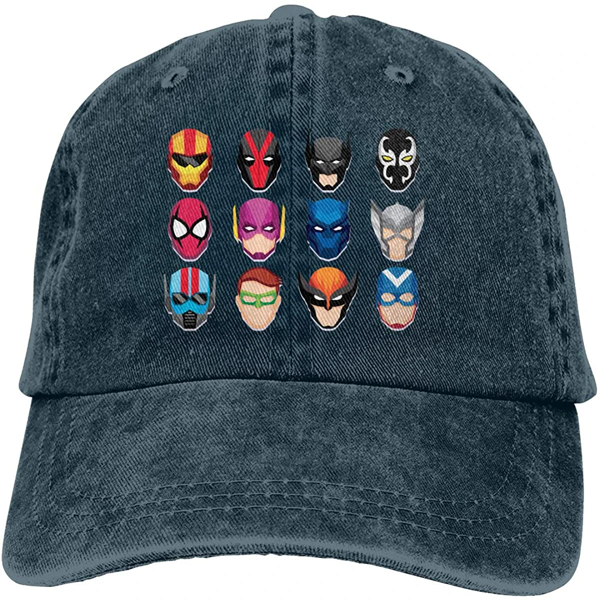 

TIANBA Design Printing Comfortable Dad-Hat Cartoon Hero Masks Cool Baseball Caps