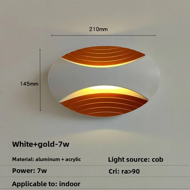 Современный светодиодный настенный светильник с двойной головкой для освещения
