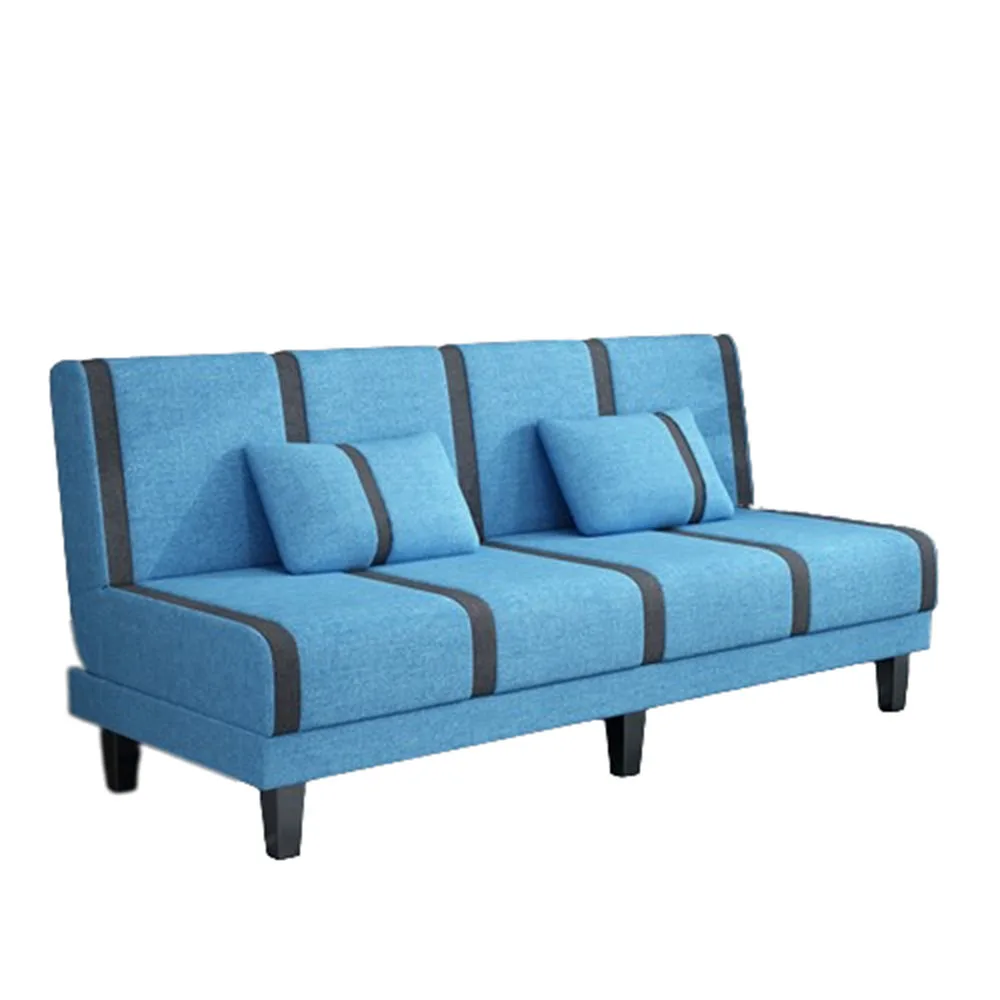 

Foldable Living Room Sofa Dual Use Couch Bed Multifunctional Three Speed Adjustable Fabric Art Parlor Settee