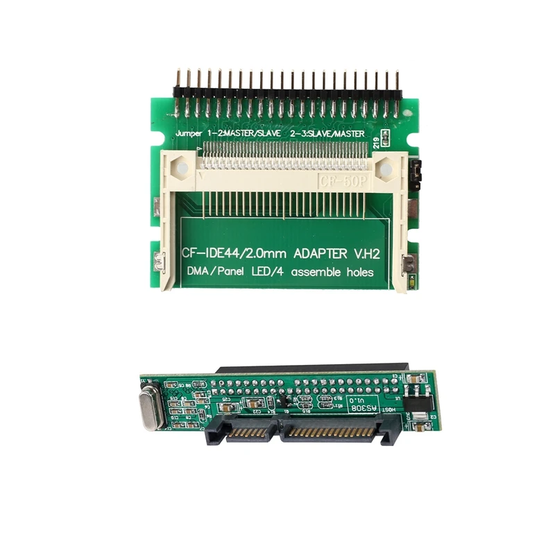 

Переходник IDE/CF-карта, SATA, 44-контактный разъем (штекер) IDE для подключения к ноутбуку CF-карты и переходник для 2,5-дюймовых IDE/SATA, PATA, HDD