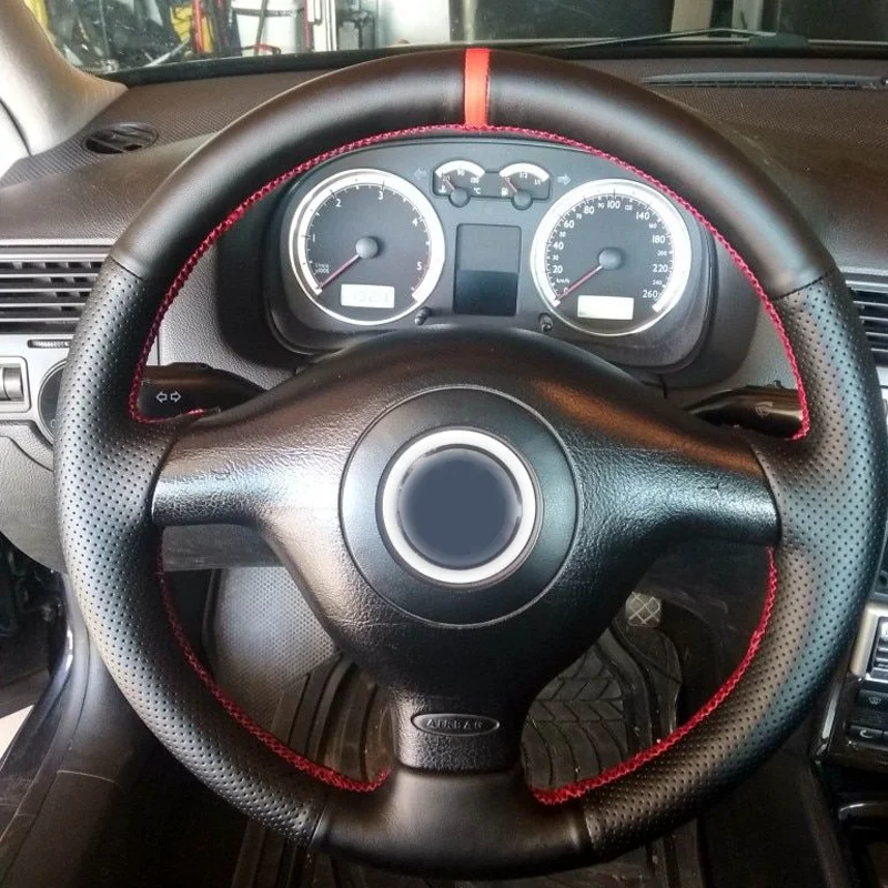 Фото Индивидуальная искусственная кожа для Volkswagen VW Golf 4 Passat B5 1996-2003 Seat Leon 1999-2004 Polo №1
