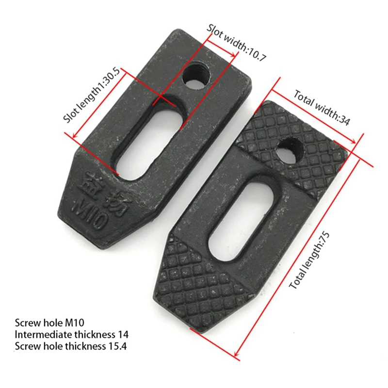 M10 Фрезерный гравировальный станок с ЧПУ Зажим для нажимной пластины винтом