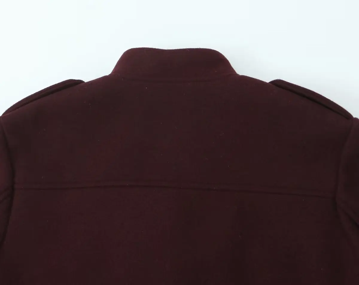 PB &amp ZA женская осень 2024 новая модная мягкая короткая куртка с круглым вырезом