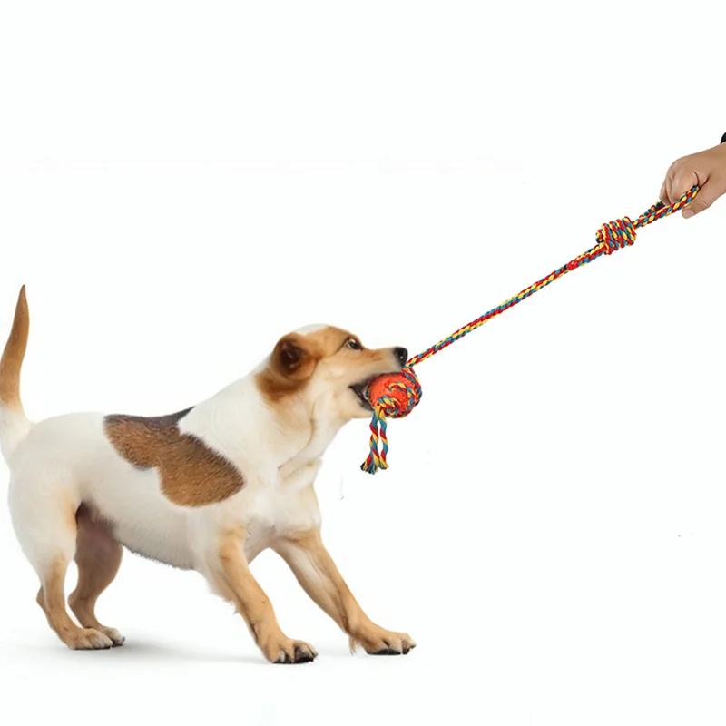 

Dog Toys Bite Grind Clean Teeth Interactive Tug of War Toy Dog Toy