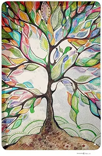 Металлический жестяной знак с зубцами деревья природный Винтаж для мужчин и