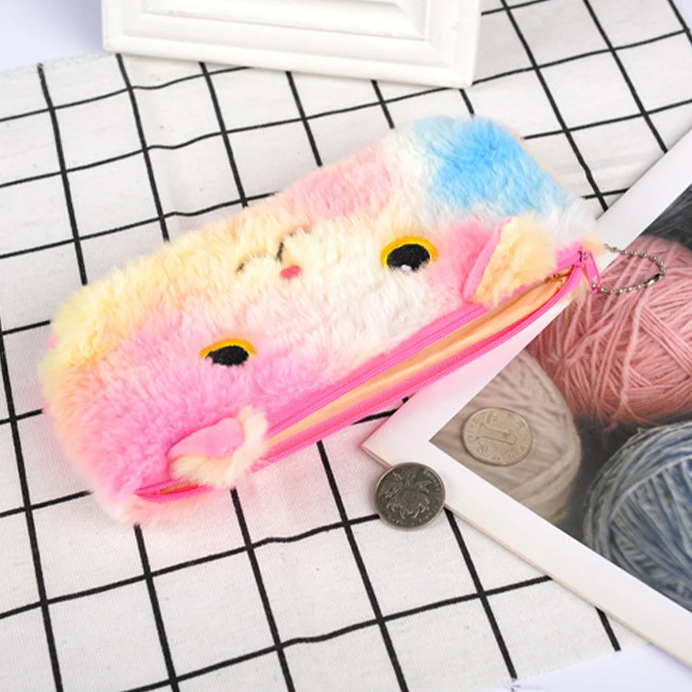 

Zipper Bag Plush Pen Bag Plush Bag Students Pen Bag Plush Stationery Bag