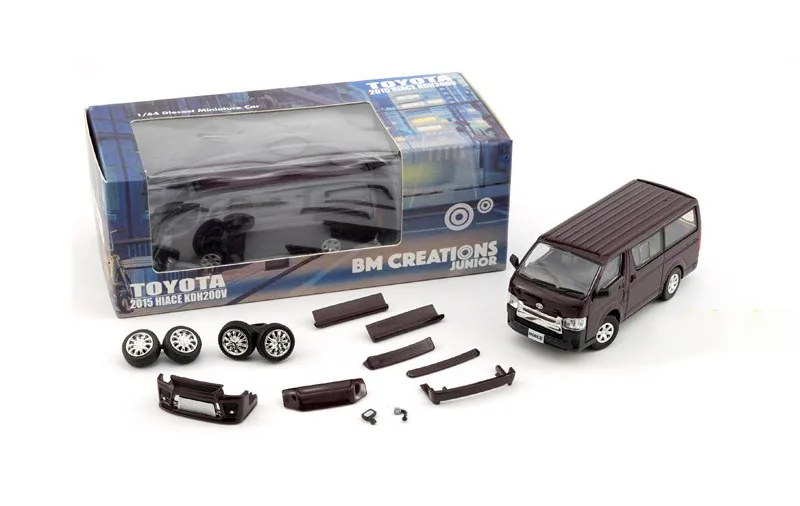 

NEW BM 1/64 Scale ToyYoOta Hiace KDH200V 2015 by BM Creations JUNIOR Miniature Cars Diecast toy For Collection