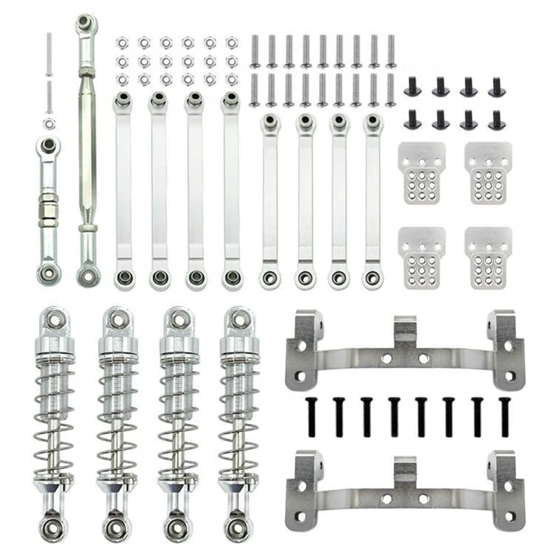 

Metal Steering Link Rod Pull Rod Mount Shock Absorber Set for MN D90 MN-90 MN99S 1/12 RC Car Upgrade Parts