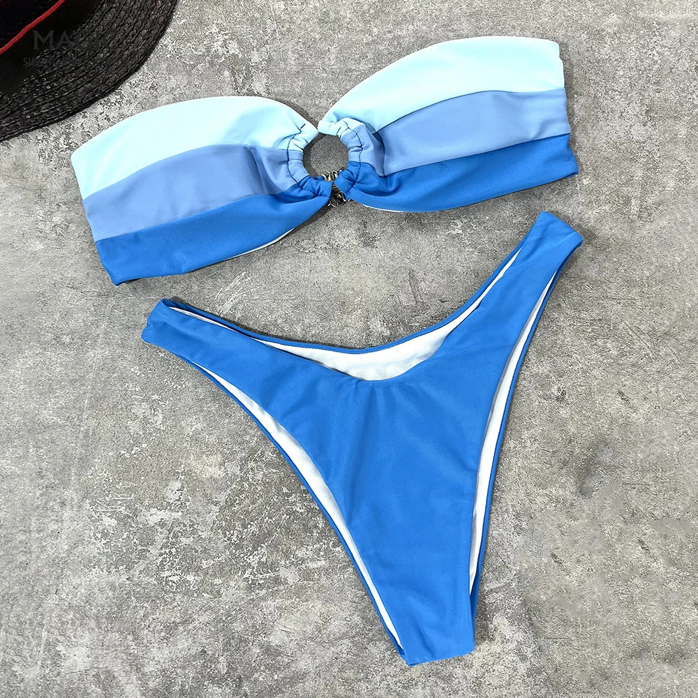 

Cut Out Women's Swimwear High Cut Bathing Suits 2022 New Swimsuits Sexy Bikinis Biquini Push Up Beach Bikini Female Swiming Suit