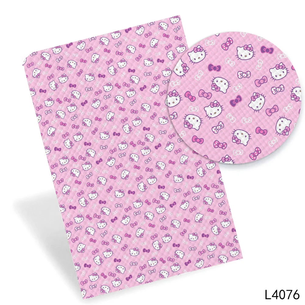 Искусственная кожа с печатным рисунком 136*30 см для бантов сделай сам декоративные