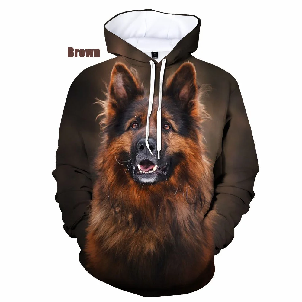 

Animals New Funny Dog 3D Printed Men/Women Cute Hoodie German Shepherd Printed Hooded Sweatshirts Oversized