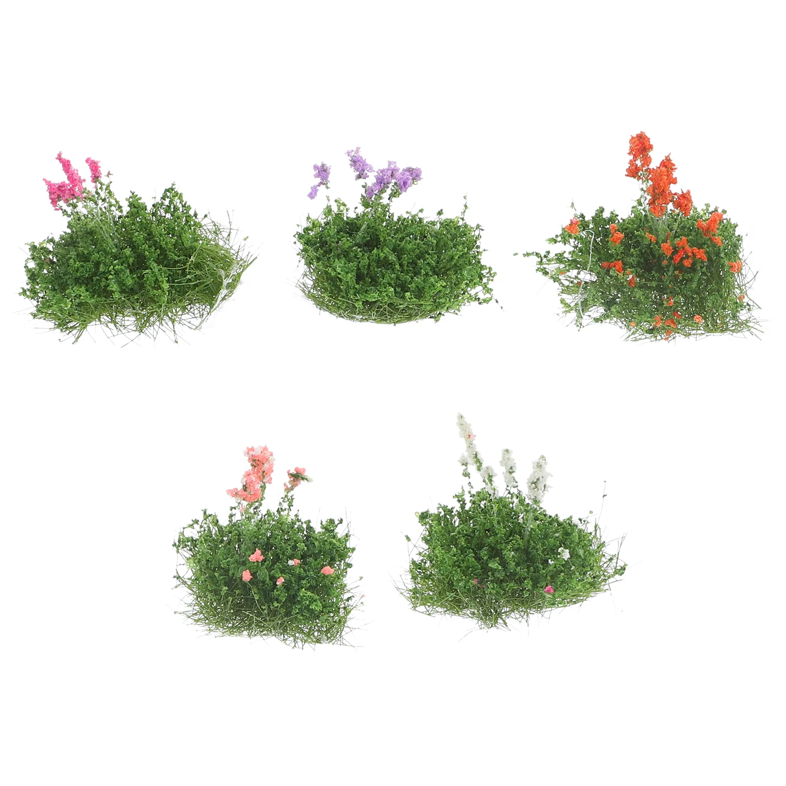 

Fake Flowers Simulated Decor Miniature Cluster Tuft Artificial Ornament Simulation Landscape Nylon Plastic DIY Model